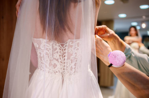 Wedding dress fitting